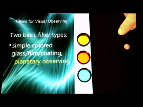 Astronomy Fundamentals, Sept. 15, 2020: Filters for Visual Observing