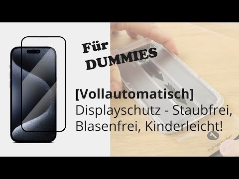 Perfekter iPhone Displayschutz: Staub- und Blasenfrei, Kinderleicht, Vollautomatisch - GOOD WILHELM