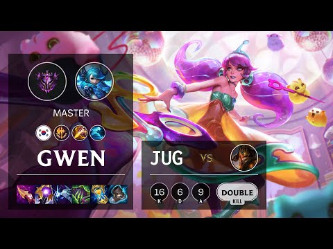 Gwen Jungle vs Jarvan IV - KR Master Patch 11.18