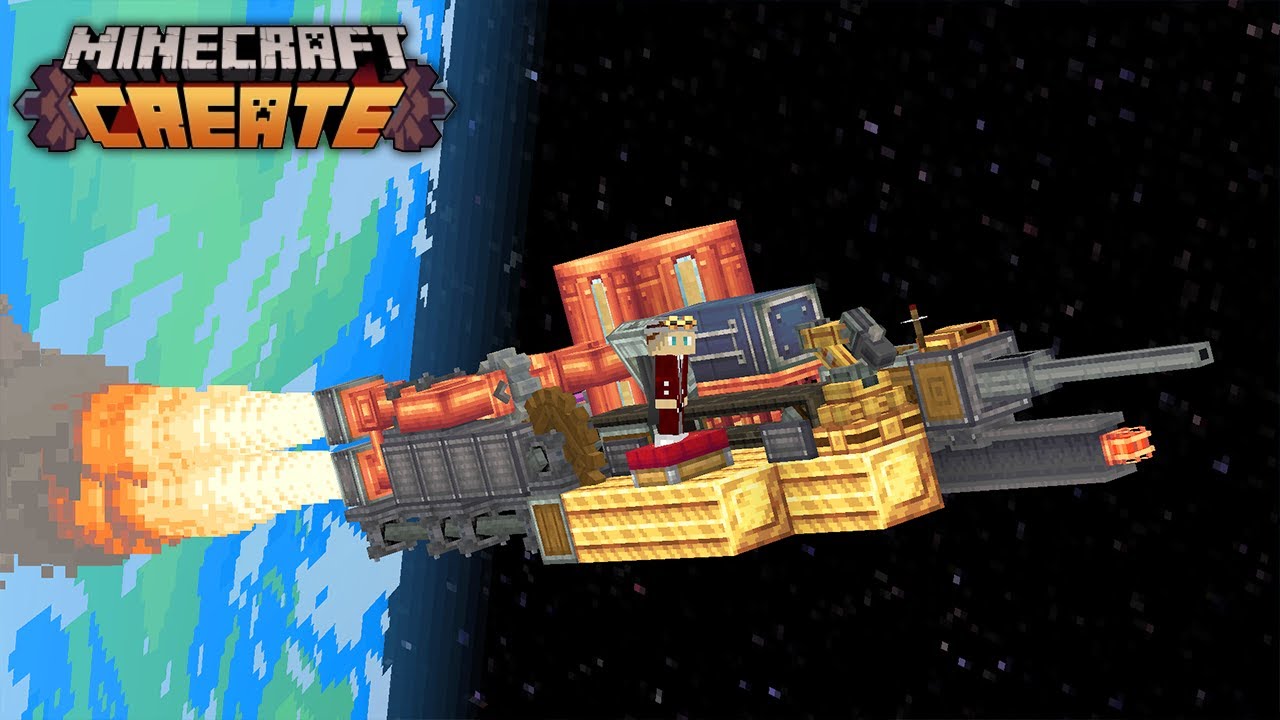 I Built A Create Mod Factory In OUTER SPACE