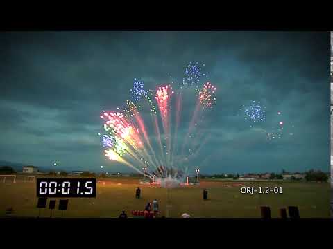 ENIGMA   ORJ 1 2 01   19 s one row Ø30mm colour mine H40 45m 3sec Cat 4 Nec 418g 1 3G