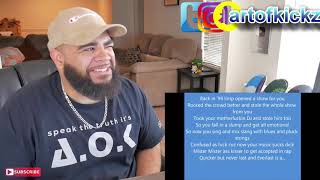 Eminem Can&#39;t Be Touched - D12 - Quitter (Lyrics on screen) [Everlast Diss] REACTION