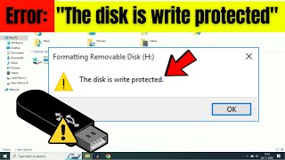 Remove "Write Protection" from USB Pendrive | "The disk is write protected"