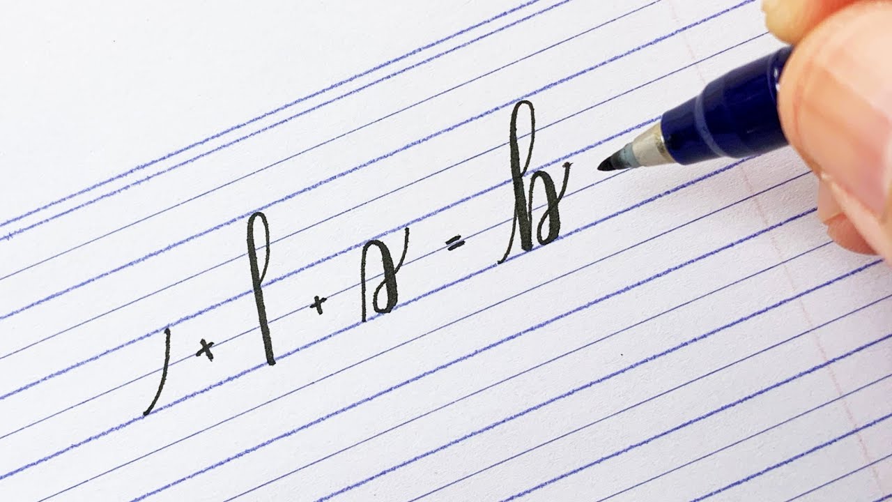 How To Calligraphy for Beginners | Calligraphy lowercase letters b |  Tutorial and Tips Calligraphy