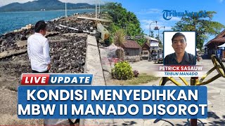 Diterjang Ombak, Fasilitas MBW II Manado Rusak, Pengunjung dan Nelayan Harap Ada Perbaikan