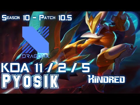 DRX Pyosik KINDRED vs LEE SIN Jungle - Patch 10.5 KR Ranked