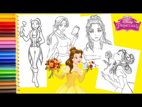 Princess Belle Coloring Book