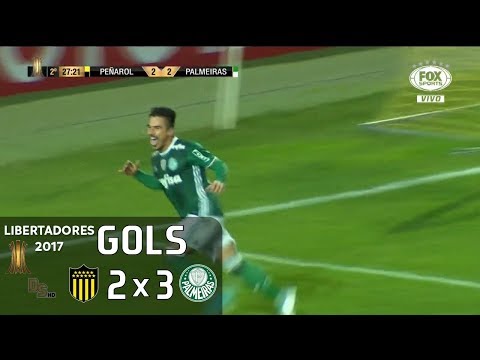 Gols - Peñarol (URU) 2 x 3 Palmeiras - Libertadores 2017