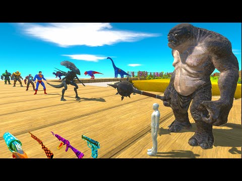 TROLL and FPS AVATAR RESCUE MISSION DEATH RUN - Animal Revolt Battle Simulator