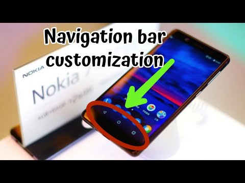 How to change navigation bar in all nokia android 9.0 pie