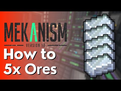 Mekanism Full 5X Ore Processing Complete Tutorial