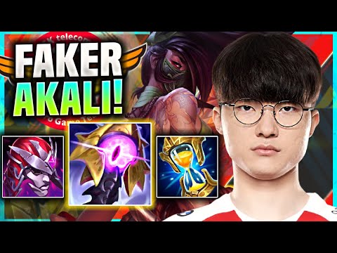FAKER PERFECT GAME WITH AKALI! - T1 Faker Plays Akali Mid vs Qiyana! | Season 11