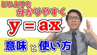 【中学数学】比例の基礎事項を丁寧に～y=axを使いこなそう～