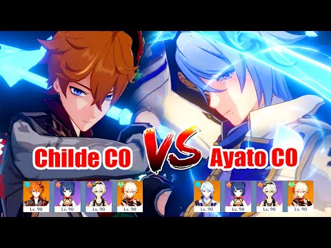 Ayato C0 vs Childe C0 National Team DPS & Support Showdown - Who is The Best?