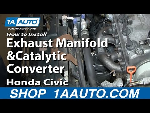 How to Replace Exhaust Manifold with Catalytic Converter 96-00 Honda Civic