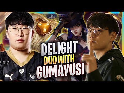 GUMAYUSI DUO WITH DELIGHT! - T1 Gumayusi Plays Caitlyn ADC vs Ziggs! | Bootcamp 2023