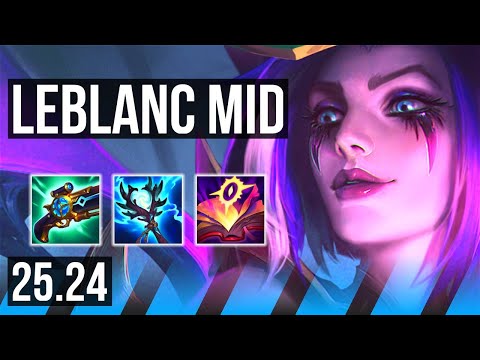 LEBLANC vs AKALI (MID) | 43K damage | EUNE Challenger | 25.24