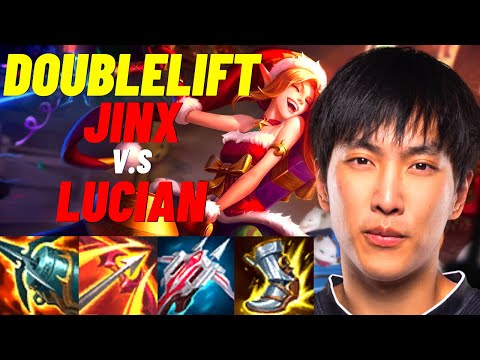 DOUBLELIFT PLAYS JINX VS LUCIAN ADC |NA MASTER PATCH 11.4| [League of Legends] Full Gameplay