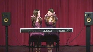 Benicia High School Talent Show - The Sparks Sisters Performing Amazing Piano Duet