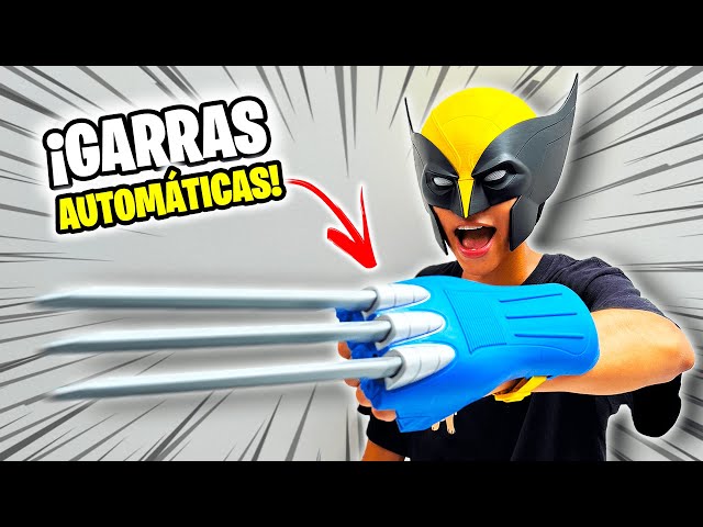 Vídeo relacionado con 1 par de garras de Wolverine para Halloween, garras aterradoras para adultos, de plástico ABS, 1:1, garras reales X para hombres, accesorios de cosplay adecuados para fiestas de cosplay divertidas de