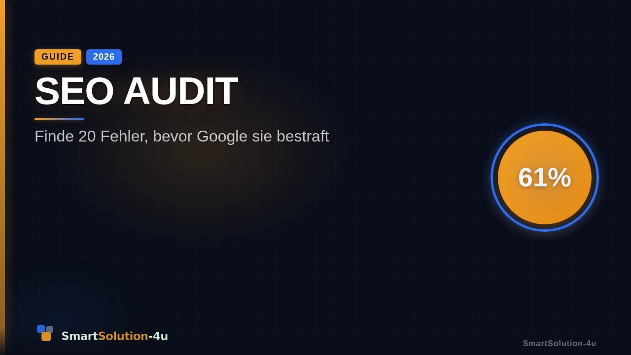 SEO Audit: 20 Schwachstellen in 1 Analyse [2026]