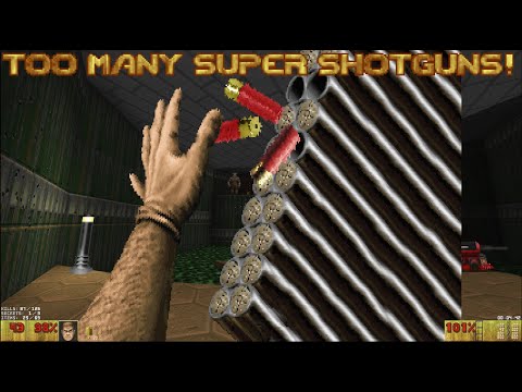 TOO MANY SUPER SHOTGUNS! [Doom mod showcase] - E1M1 for Doom 2 | 4K/60