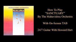 SANCTUARY Guitar Lesson - How To Play Sanctuary By The Mahavishnu Orchestra. On-Screen TAB Included