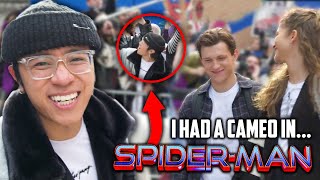 MY FIRST CAMEO IN A BIG MOVIE!! | SPIDERMAN: NO WAY HOME