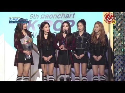 [ForVelvetSubs] 160217 Gaon Chart KPOP Awards: Female Hot Performance of the Year - Red Velvet (eng)