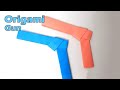How To Make A Simple Paper Gun Tutorial Step By Step Easy Origami Gun Making Tutorial
