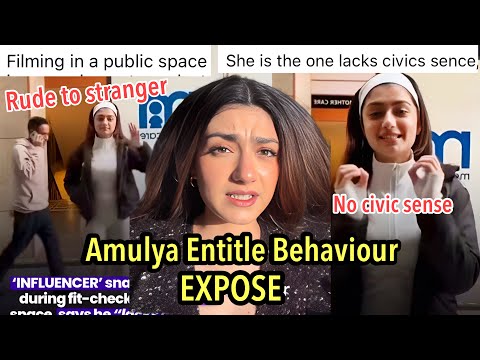 Amulya rattan Being Irresponsible Filming In Public Place| She Blamed Stranger