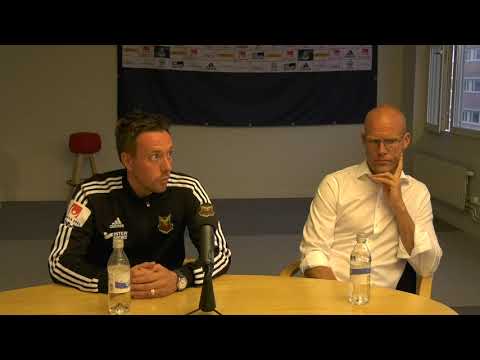 Presskonferensen efter GIF Sundsvall - Östersunds FK