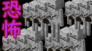 【マイクラ】大音量でスケルトン100体と戦ったらどうなるのか？