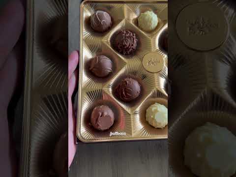 Lindt gourmet truffles #shorts #asmr