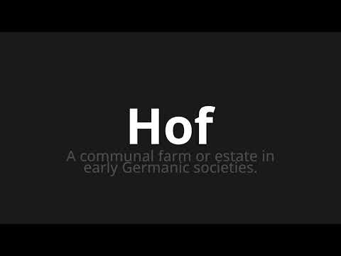 How to pronounce Hof