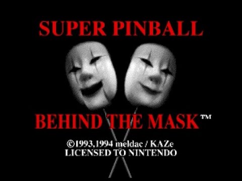 Super Pinball : Behind the Mask Super Nintendo
