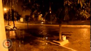 preview picture of video 'Momento de forte chuva em Catingueira'