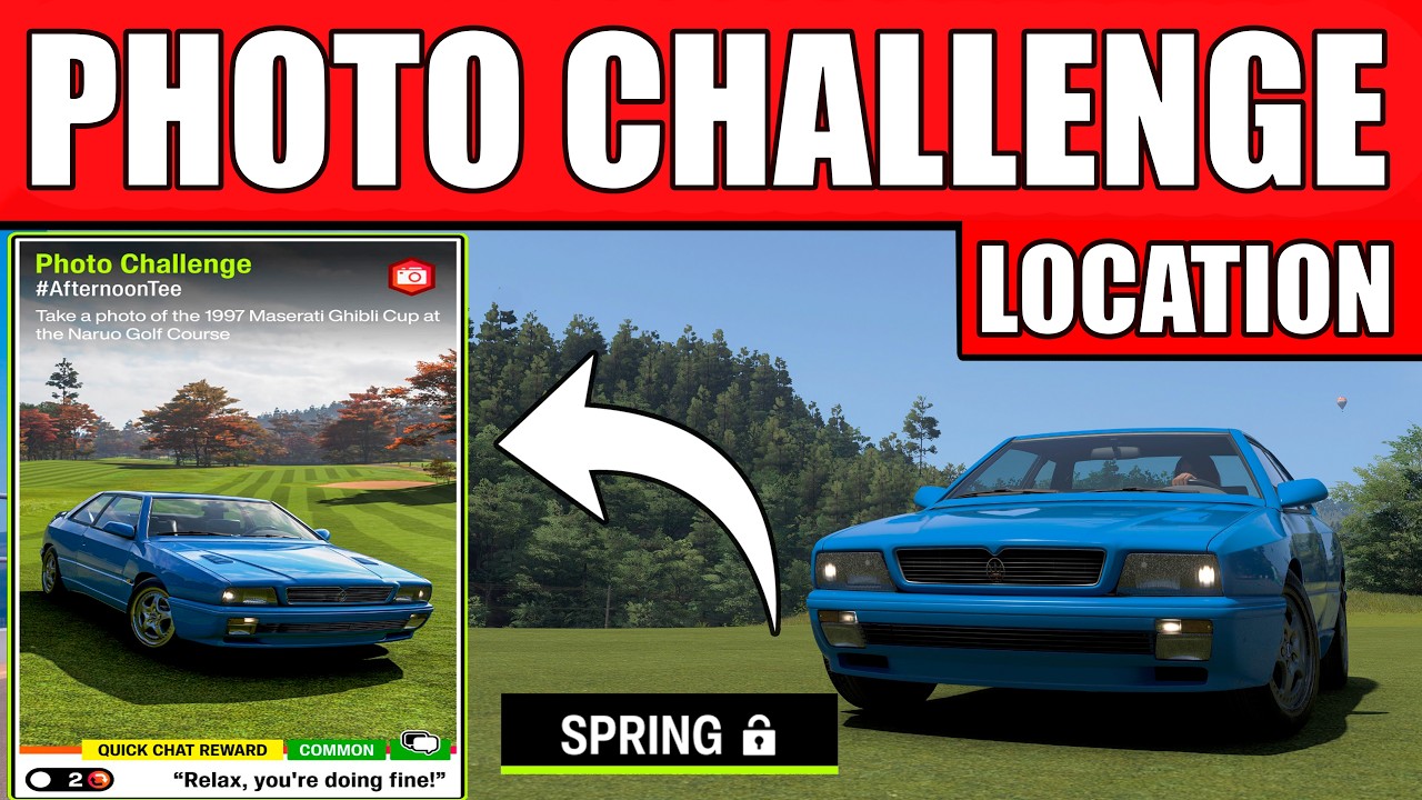 Forza Horizon 6 Photo Challenge #AfternoonTee - Naruo Golf Course Exact Location (Autumn Season)