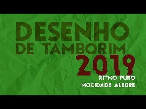 Desenho de Tamborim - Mocidade Alegre - Carnaval 2019 - Ritmo Puro