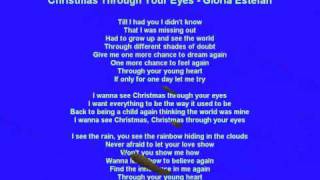 Video Lyrics - Christmas Through Your Eyes by Gloria Estefan