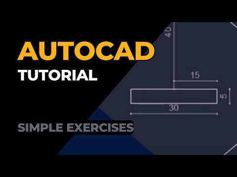 Autocad Complete tutorial for beginners Full tutorial 1h40m