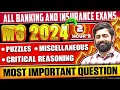 2 Hrs Only Mains बमबारी | Most Expected Questions || M3 2024 Session  - 20 ||  Bank Exams 2024