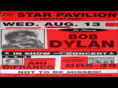 Bob Dylan 1997 US and Canada Summer Tour - Hershey PA USA 13th August 1997