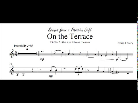 On the Terrace (Chris Lawry) Bb Clarinet & Piano [from Scenes from a Parisian Cafe]