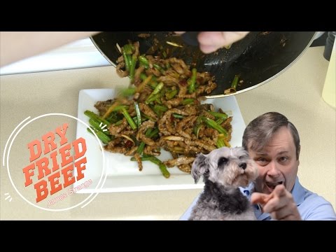 Sichuan Dry Fried Beef Recipe (干煸牛肉丝) / English Closed Captions