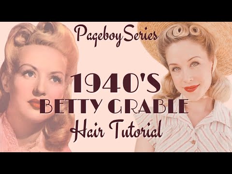 1940's Victory Rolls| Betty Grable Inspired Pageboy...