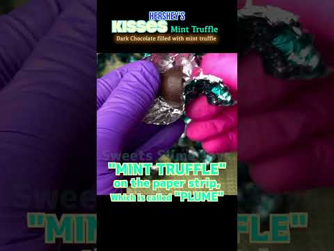 Hershey's Kisses Mint truffle dark chocolate #SHORTS