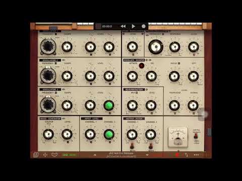 Inter-app CV Control... iVCS3 Filter Controlled by Model15 CV via AUDIO Connection