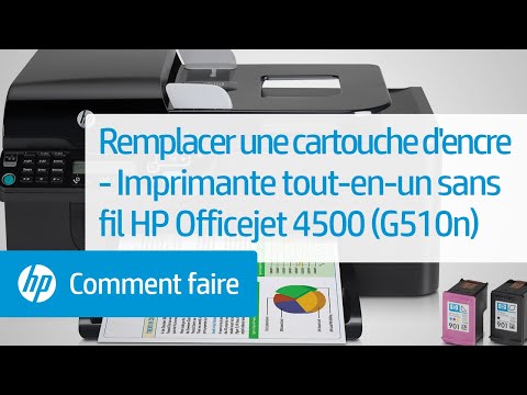 comment installer cartouche d'encre hp