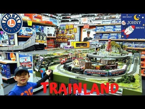 Johny Visits TrainLand Train Toy Store With Lionel MTA Long Island Railroad & Munipals Subway Trains